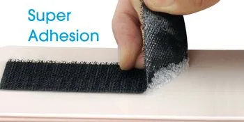 Hook Loop Strips with Adhesive - Melsan Industrial Strength Sticky Back Fasteners Hook and Loop Tape for Mounting  Hanging  or Organizing Items Indoors or Outdoors | Black  12 Pairs 1x7 Inch - velcro sticky back