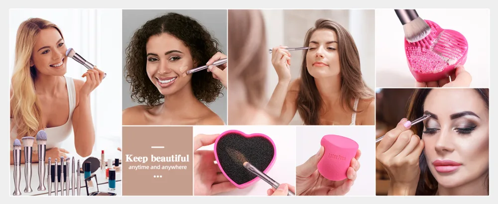BS-MALL Makeup Brushes Stand Up Premium Synthetic Foundation Powder Concealers Eye Shadows (14rose) - product information 28