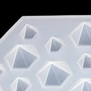 DD-life 2PCS 3D Diamond Gem Silicone Mold  Clear Silicone Mold for Making Clay Resin Epoxy Crafting Projects 27 cavity - Diamond Gem Silicone Mold