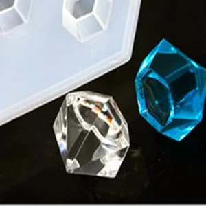 DD-life 2PCS 3D Diamond Gem Silicone Mold  Clear Silicone Mold for Making Clay Resin Epoxy Crafting Projects 27 cavity - Diamond Gem Silicone Mold