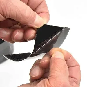 Hook and Loop Tape | Adhesive Roll | Double Sided Heavy Duty | Industrial Strength Strong | Black Strips | Sticky | 2 Inches x 16.5 Feet by Teegan Tapes - hook velcro adhesive tape organizing DYI teegan sewing, stenco, velcro, soft, self adhesive