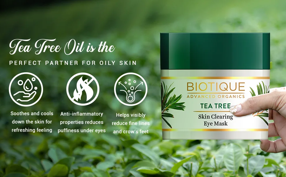 Biotique Tea Tree Skin Clearing Eye Mask  15g - product information 2