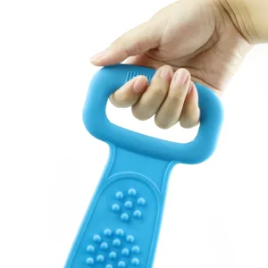 Silicone Bath Body Brush Set  Silicone Back Scrubber Silicone Bath Body Brush for Body Exfoliation Back Cleaning Shower - 2 Pieces - product information 5