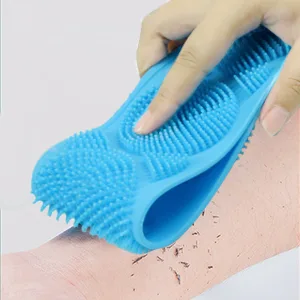 Silicone Bath Body Brush Set  Silicone Back Scrubber Silicone Bath Body Brush for Body Exfoliation Back Cleaning Shower - 2 Pieces - product information 6