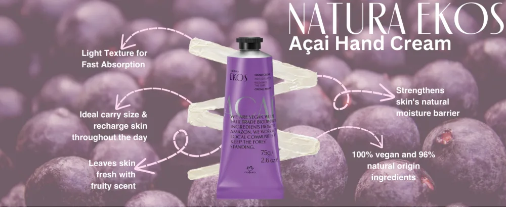 natura Hand Cream Trio Ekos - Acai Hand Cream