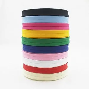 IubuFigo 12mm 1/2 Single Fold Bias Tape Bias Binding for Sewing and Hemming Ribbon 100% Polyester Solid Color - bias tape binding
