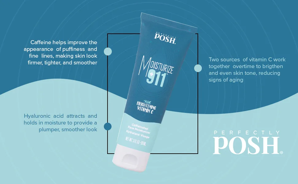Perfectly Posh MOISTURIZE 911 Caffeinated Face Creme  3 fl. oz. - product information 5