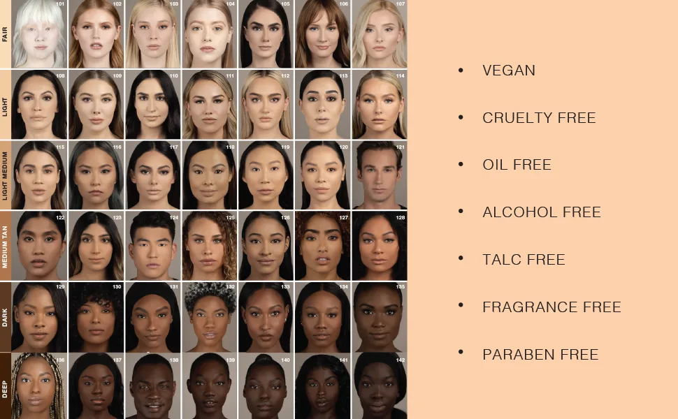 Dose of Colors - Meet Your Hue Foundation - 112 Light  1oz - Foundation shade chart
