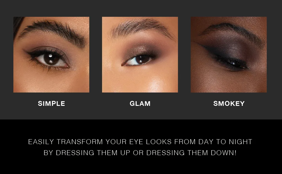 Dose of Colors - Eyeshadow Palette - Smokey Soiree - Smokey Soiree 3 different looks