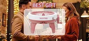 Knitting Machines  40 Needles Knitting Loom Machines  Smart Knitting Board Rotating Double Weaving Loom Machine Kit for Kids and Adults - product information 2