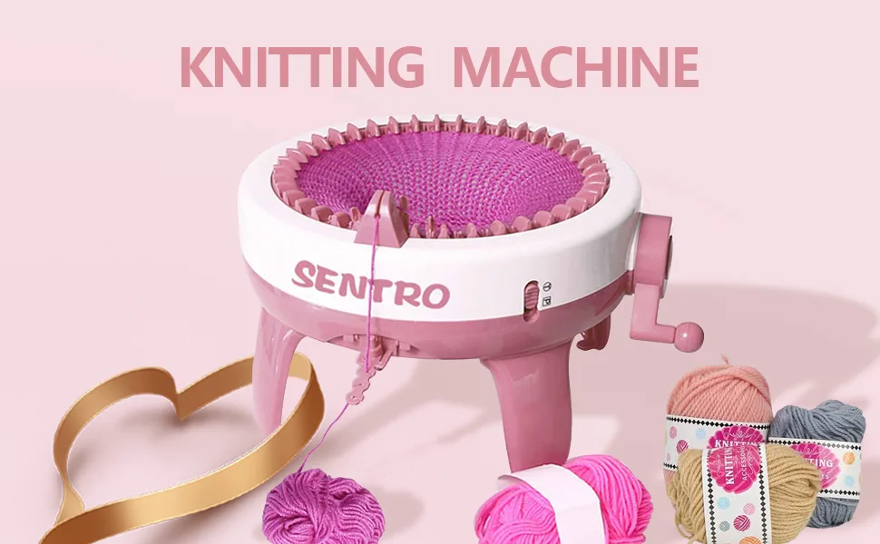 Knitting Machines  40 Needles Knitting Loom Machines  Smart Knitting Board Rotating Double Weaving Loom Machine Kit for Kids and Adults - product information 8