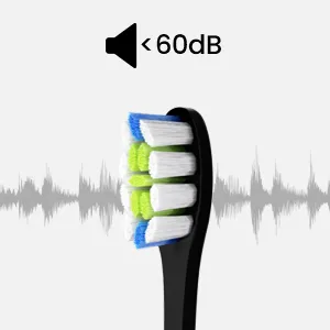 Oclean X Pro Electric Toothbrush 84 000 Movements/min Deep Cleaning with LCD Touch Screen  2H Fast Charge Lasts 30 Days  3 Modes 32 Intensities  Sonic Toothbrush Smart Timer- Black Purple - 60dB