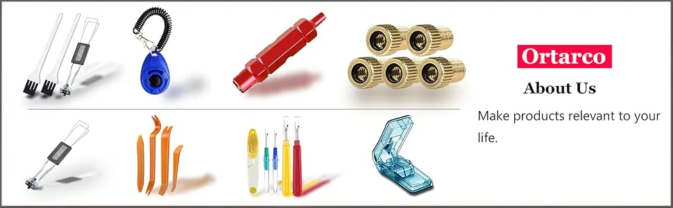 Ortarco Seam Ripper and Thread Remover Kit for Sewing 2 Big 2 Small Stitch Ripper Tool and 1 Thread Snips - product information 2