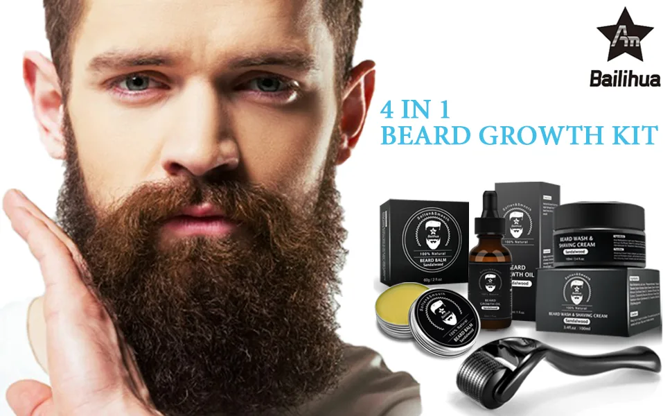 AN BAILIHUA beard growth kit (sandalwood) - beard growth kit