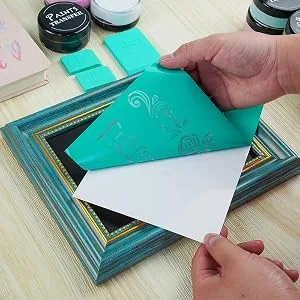 Chalk Stencils Transfers Mesh for Chalk Paste Silk Screen Stencils Self Adhesive Washable Reusable 5X7 Inch PAINTS TRANSFER - chalk couture