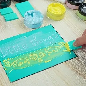 Chalk Stencils Transfers Mesh for Chalk Paste Silk Screen Stencils Self Adhesive Washable Reusable 5X7 Inch PAINTS TRANSFER - chalk couturechalk couture stencils