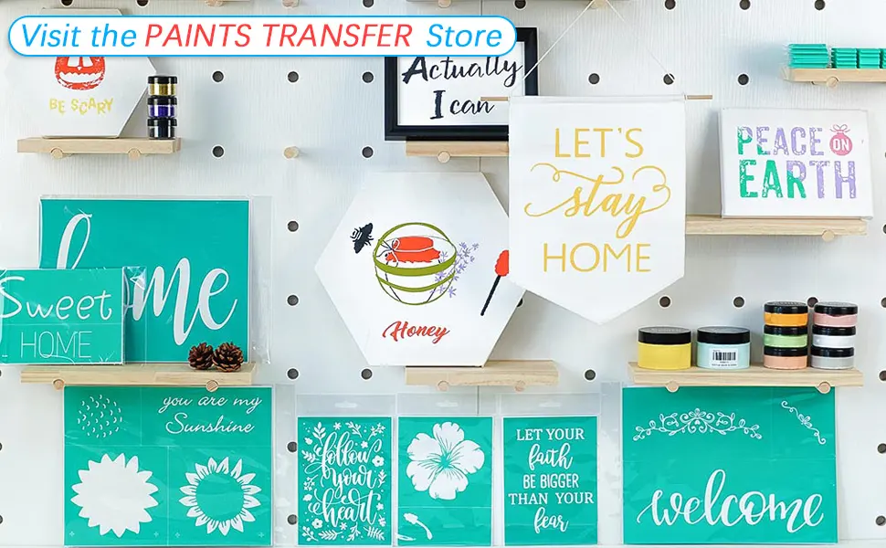 Chalk Stencils Transfers Mesh for Chalk Paste Silk Screen Stencils Self Adhesive Washable Reusable 5X7 Inch PAINTS TRANSFER - PAINTS TRANSFER