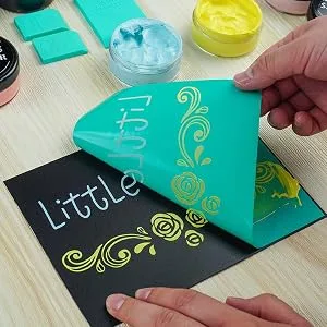 Chalk Stencils Transfers Mesh for Chalk Paste Christian Scripture Faith Bible Verse Silk Screen Stencils Self Adhesive Washable Reusable 5X7 inch PAINTS TRANSFER - chalk couture stencils