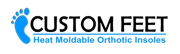 Custom FEET Personalized Orthotics Insoles for Men Women Kids Foot Arch Support (Dynamic Blue Insoles) - Custom Feet Insoles logo