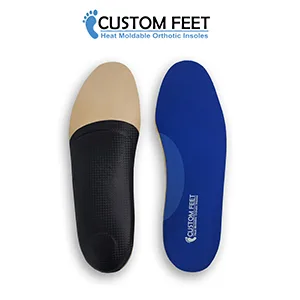 Custom FEET Personalized Orthotics Insoles for Men Women Kids Foot Arch Support (Dynamic Blue Insoles) - runners insoles, athletes insoles, custom made insoles, custom feet insoles