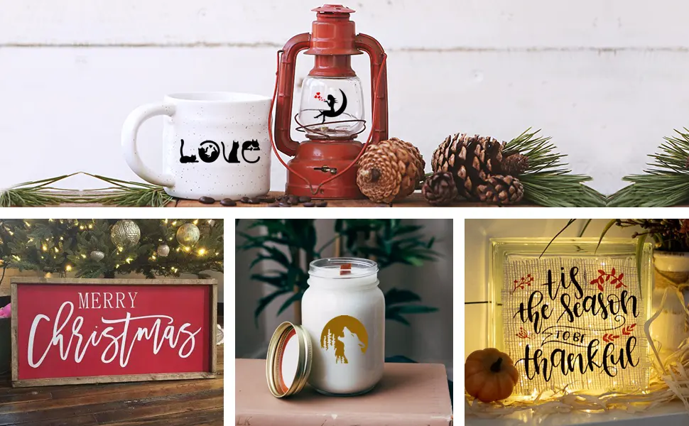 HTVRONT Black Permanent Vinyl for Cricut - 12 x 50 FT Black Vinyl Roll  Adhesive Vinyl Sheets for Cricut  Silhouette and Cameo Glossy Black - Permanent adhesive vinyl