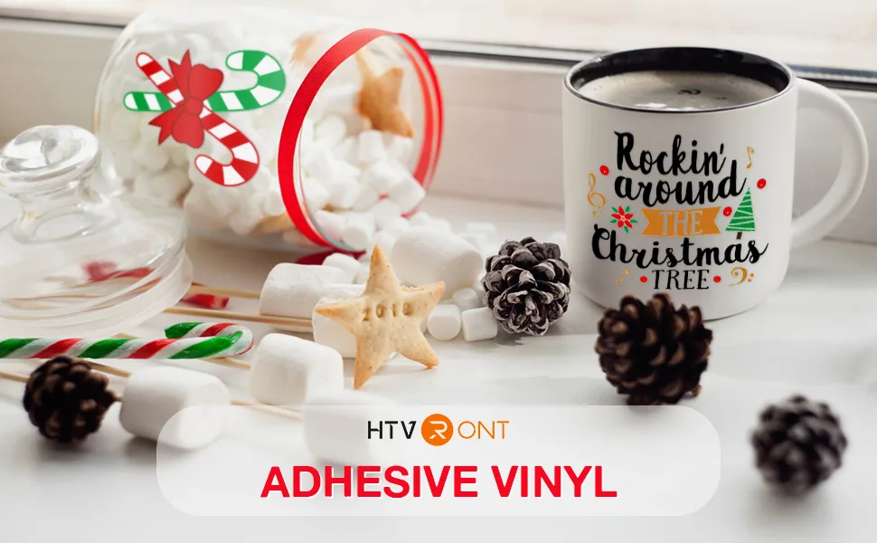 HTVRONT Black Permanent Vinyl for Cricut - 12 x 50 FT Black Vinyl Roll  Adhesive Vinyl Sheets for Cricut  Silhouette and Cameo Glossy Black - permanent vinyl