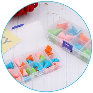 20 PCS Multi-Colored Knitting Needles Point Protectors/Stoppers with Plastic Box  2 Sizes(10 PCS Small+ 10 PCS Big Knitting Needles Cap) Needle Tip Stoppers for Knitting Craft 20Pcs - Knitting Needles Point Protectors