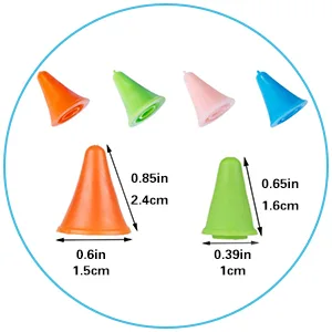 20 PCS Multi-Colored Knitting Needles Point Protectors/Stoppers with Plastic Box  2 Sizes(10 PCS Small+ 10 PCS Big Knitting Needles Cap) Needle Tip Stoppers for Knitting Craft 20Pcs - Knitting Needles Point Protectors
