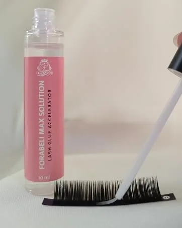 Lash Bonder for Eyelash Extensions | Lash Glue Accelerator - Forabeli Max Solution Glue Aid | Speed up Cure Time for Low Humidity and Slow Drying Adhesive | Booster and Activator with Sealer Effect - Max solution accelerator and bonder