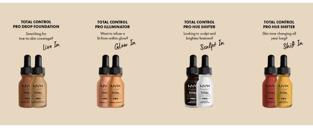 NYX PROFESSIONAL MAKEUP Total Control Pro Drop Foundation Illuminator  Warm - total control pro drop foundation illuminator highlighter