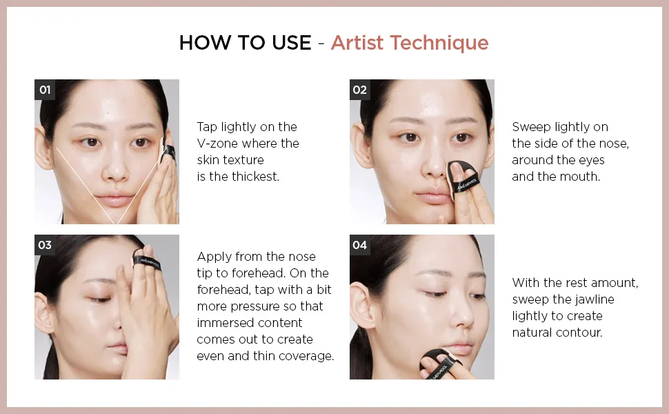  JUNGSAEMMOOL OFFICIAL  Masterclass Radiant Cushion (Vanila (N2)) - Masterclass cushion how to use
