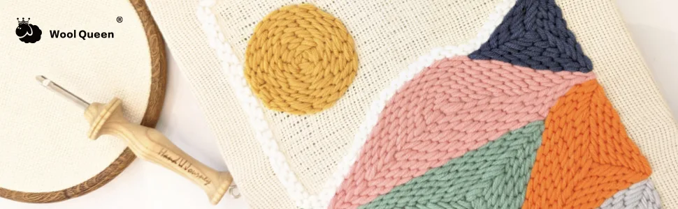 Wool Queen 2Pc 26.3''x19.6'' Needlework Fabric Monk's Cloth for Rug-Punch/Punch Needle 2PCS-26.3x19.6 Inch - Wool Queen