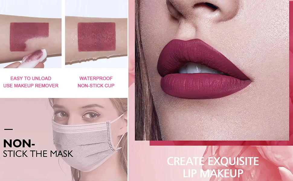 WAQIA 24Pcs Matte Liquid Lipstick Set Waterproof Lip Gloss Kit Long Lasting Lipgloss Kit - 8563