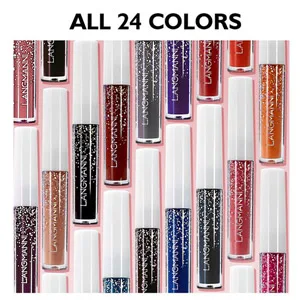 WAQIA 24Pcs Matte Liquid Lipstick Set Waterproof Lip Gloss Kit Long Lasting Lipgloss Kit - 8572