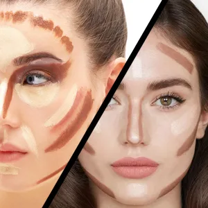 Vodisa Contour Palette Highlighting Bronzer Powder Kit Matte Corrector Professional Base Foundation Long-Wear  Lightweight  Blends Easily  Highly Pigmente Makeup Pallet With Mirror (B) - Matte Corrector