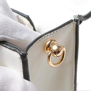 4Pcs Brass Ball Studs Rivets D Ring for Leather Crossbody Purse Craft Gold - product information 8