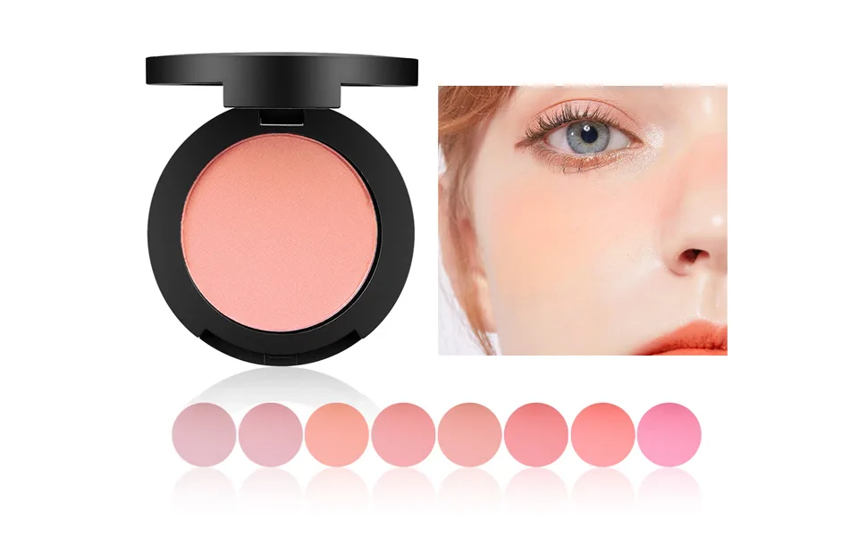 LAMUSELAND 8 Colors Soft Velvet Blush Matt Lasting Blusher (B02 ANGELIC) - product information 25