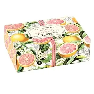 Michel Design Works Large Bath Soap Bar  Pink Grapefruit - Michel Design Works Pink Grapefruit Shea Butter Soap