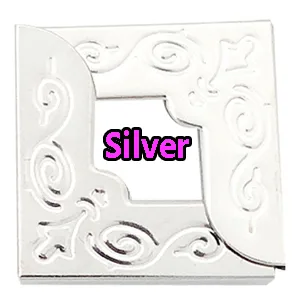 150PCS Book Corner Protector Metal Corner Cover for Scrapbook Album Menu Folder Include 50PCS Gold  50PCS Silver and 50PCS Bronze - yanse2