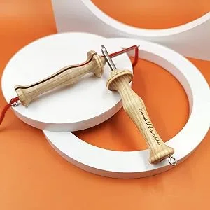 Wool Queen 10 Regular Size Beech Wooden Handle Punch Needle Rug Hooking Tool 10Regular - wooden