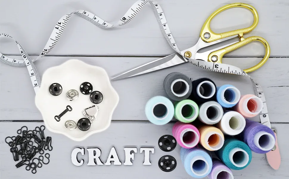 Sew-on Snap Press Button Sewing Hook and Eye Closure for Skirt  Dress  Bra Clothes Craft - sewing button1