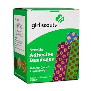 Dukal-1087751 Girl Scouts Adhesive Bandages  Assorted Styles  3/4x3 100 Ct. - product information 2