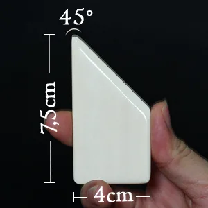ECOHU Square Bone Folder - Genuine Bone  Paper & Leather Crafts  Card Making  Origami  Bookbinding  Scrapbooking  Non-Scratch  Non-Stick Bone Folder C - Bone Size