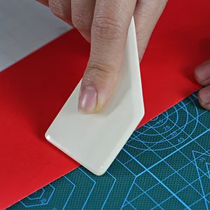ECOHU Square Bone Folder - Genuine Bone  Paper & Leather Crafts  Card Making  Origami  Bookbinding  Scrapbooking  Non-Scratch  Non-Stick Bone Folder C - Creasing and scoring paper