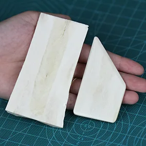 ECOHU Square Bone Folder - Genuine Bone  Paper & Leather Crafts  Card Making  Origami  Bookbinding  Scrapbooking  Non-Scratch  Non-Stick Bone Folder C - Real Bone Folder