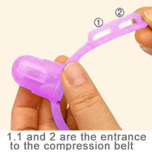 Baby Finger Protector Silicone  Adjustable Thumb Sucking Finger Protector to Stop Thumbsucking for Infant Kids(Purple) - Silicone Finger Protector