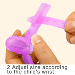 Baby Finger Protector Silicone  Adjustable Thumb Sucking Finger Protector to Stop Thumbsucking for Infant Kids(Purple) - Silicone Finger Protector