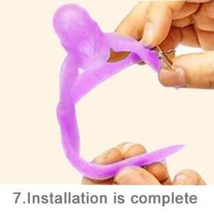 Baby Finger Protector Silicone  Adjustable Thumb Sucking Finger Protector to Stop Thumbsucking for Infant Kids(Purple) - Silicone Finger Protector