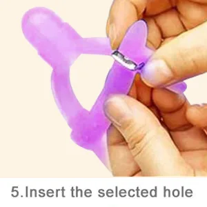 Baby Finger Protector Silicone  Adjustable Thumb Sucking Finger Protector to Stop Thumbsucking for Infant Kids(Purple) - Silicone Finger Protector