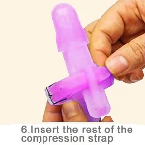 Baby Finger Protector Silicone  Adjustable Thumb Sucking Finger Protector to Stop Thumbsucking for Infant Kids(Purple) - Silicone Finger Protector